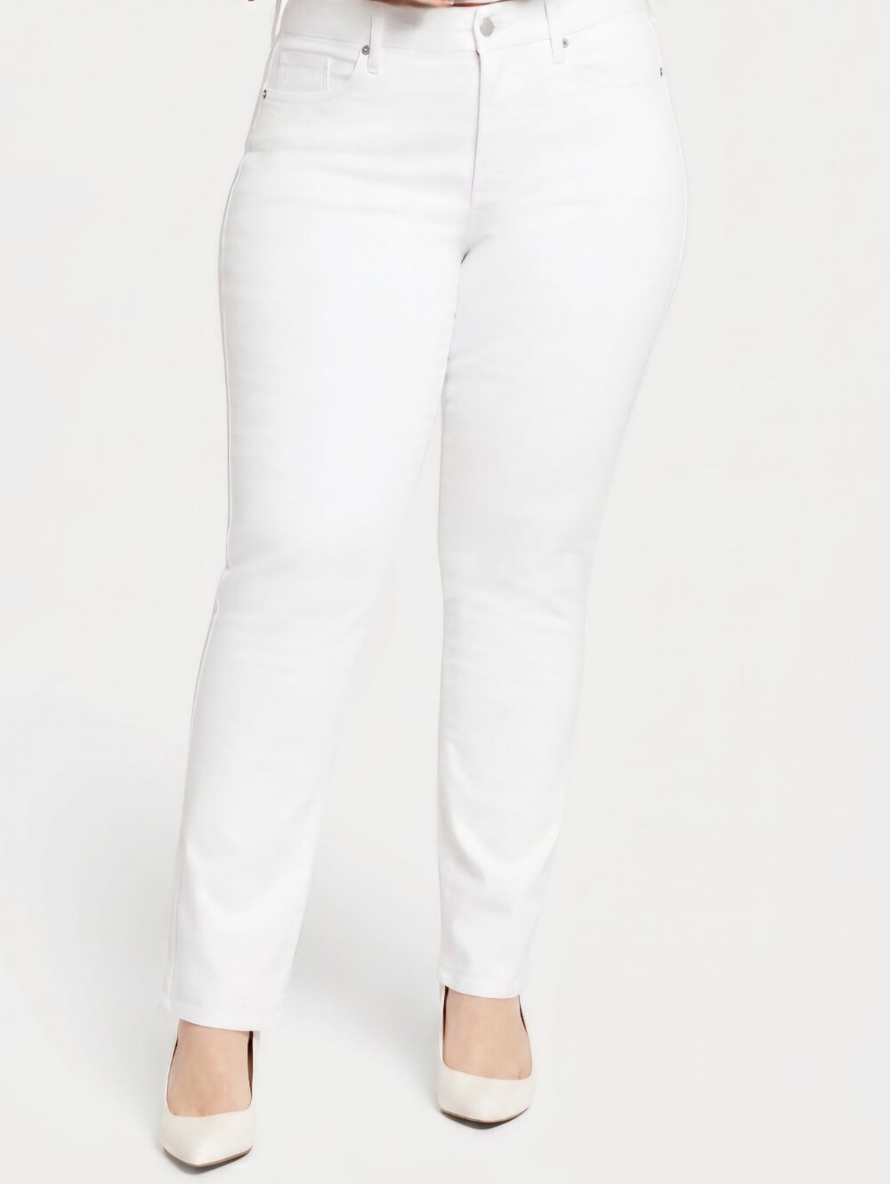 DKNY Soho Skinny Slim Straight White Jeans Plus Size 14